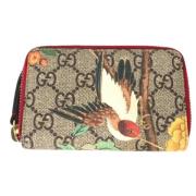 Pre-owned Canvas wallets Gucci Vintage , Beige , Dames