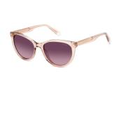 Cat-Eye Zonnebril Paars Verloop Gepolariseerd Polaroid , Pink , Dames