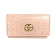 Pre-owned Leather key-holders Gucci Vintage , Pink , Dames