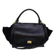 Pre-owned Leather handbags Celine Vintage , Black , Dames