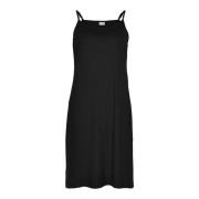 Midi Dresses IN Front , Black , Dames