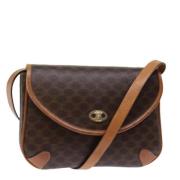 Pre-owned Leather shoulder-bags Celine Vintage , Brown , Dames