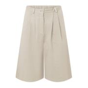 Cream Twill Pre Dyed Broek Rue De Tokyo , Beige , Dames