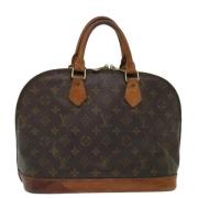 Pre-owned Canvas handbags Louis Vuitton Vintage , Brown , Dames