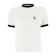 Casual Katoenen T-Shirt Marcelo Burlon , White , Heren