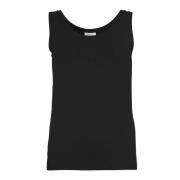 Basis Top met Brede Schouderbanden Masai , Black , Dames