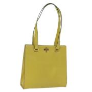 Pre-owned Leather totes Celine Vintage , Yellow , Dames