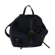 Pre-owned Nylon backpacks Burberry Vintage , Blue , Dames