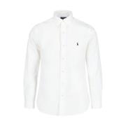 Wit Logo Katoenen Overhemd Ralph Lauren , White , Heren