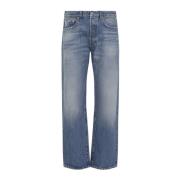 Blauwe Denim Broek voor Mannen Valentino , Blue , Heren