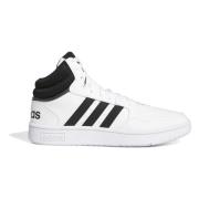 Hoops 3.0 Mid Sneakers Adidas , White , Heren