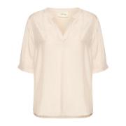 Ancient Scroll Blouse Cream , Beige , Dames