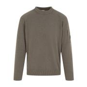 Walnoot Crew Neck Sweater C.p. Company , Brown , Heren