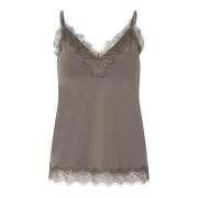 Vrouwelijke Kant Top Rosemunde , Gray , Dames