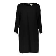 Elegante Zwarte Jurk met Lange Mouwen Gant , Black , Dames