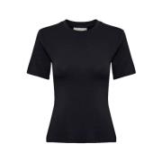 Klassiek Zwart T-Shirt voor Dames Gestuz , Black , Dames