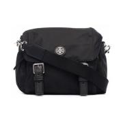 Virginia Small Messenger Tas Tory Burch , Black , Dames