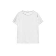 Elegant Satin T-shirt Max Mara , Beige , Dames