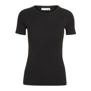 Zwarte Lolahiw Base Tee Top InWear , Black , Dames