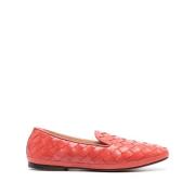 Gevlochten leren loafers Henderson , Orange , Dames