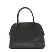 Pre-owned Leather handbags Hermès Vintage , Black , Dames