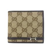 Pre-owned Leather wallets Gucci Vintage , Beige , Dames