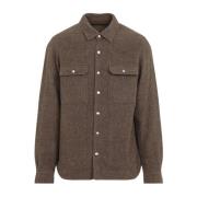 Fawn Outer Shirt Rick Owens , Brown , Heren