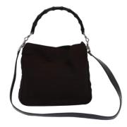 Pre-owned Nylon handbags Gucci Vintage , Black , Dames