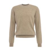 Bruine Gebreide Kleding Aw24 Gender , Beige , Heren