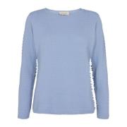 Dodo-Pu-Dottie Trui in Chambray Blue Freequent , Blue , Dames