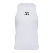 Sportieve Tanktop met Logo Co'Couture , White , Dames