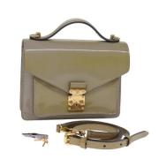 Pre-owned Leather handbags Louis Vuitton Vintage , Green , Dames