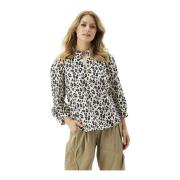 Ophelia Blouse Off White IN Front , Multicolor , Dames