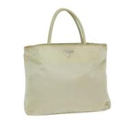 Pre-owned Nylon totes Prada Vintage , Beige , Dames