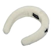 Pre-owned Leather hair-accessories Chanel Vintage , White , Dames