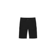 Silk Cargo Bermuda Shorts Givenchy , Black , Dames