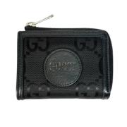 Pre-owned Leather wallets Gucci Vintage , Black , Dames