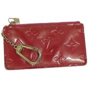 Pre-owned Leather wallets Louis Vuitton Vintage , Red , Dames