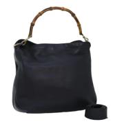 Pre-owned Leather gucci-bags Gucci Vintage , Black , Dames