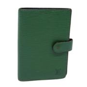 Pre-owned Leather home-office Louis Vuitton Vintage , Green , Dames