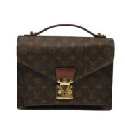 Pre-owned Canvas handbags Louis Vuitton Vintage , Brown , Dames