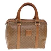 Pre-owned Leather handbags Celine Vintage , Beige , Dames