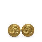 Pre-owned Yellow Gold earrings Chanel Vintage , Yellow , Dames