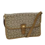 Pre-owned Canvas shoulder-bags Celine Vintage , Beige , Dames