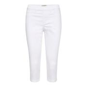 Cropped Trousers Soyaconcept , White , Dames