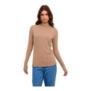 Ruffle Edge Longsleeve Tee Top Karen by Simonsen , Beige , Dames