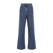 Middelblauwe Denim Broek Valentino , Blue , Dames