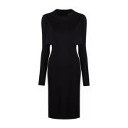 Jurk met uitsnijding en rits Givenchy , Black , Dames