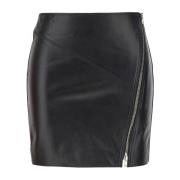 Leren Rok Verhoogt Je Stijl Isabel Marant , Black , Dames