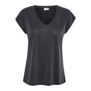 T-Shirts Kaffe , Black , Dames